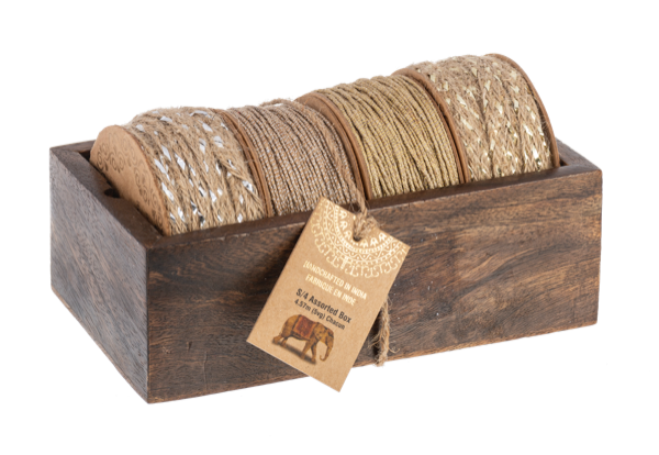 Jute Ribbon on Spool Set (4 pc. set)