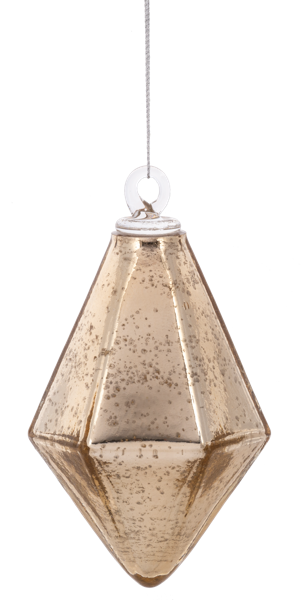 Kugel Gold Diamond Shape Ornaments