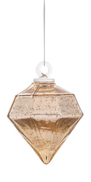 Kugel Gold Diamond Shape Ornaments