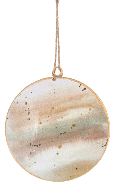 Watercolor Holy Family Disk Ornaments