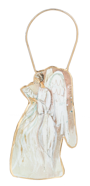Watercolor Angel Ornaments