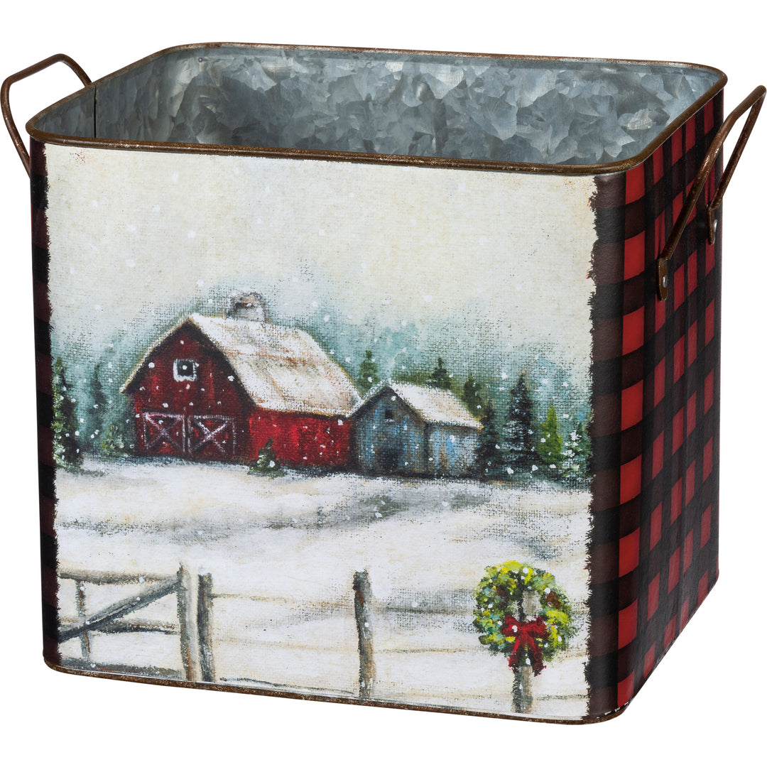 Bin Set - Christmas Farm