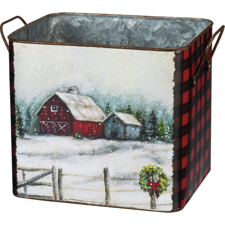 Bin Set - Christmas Farm