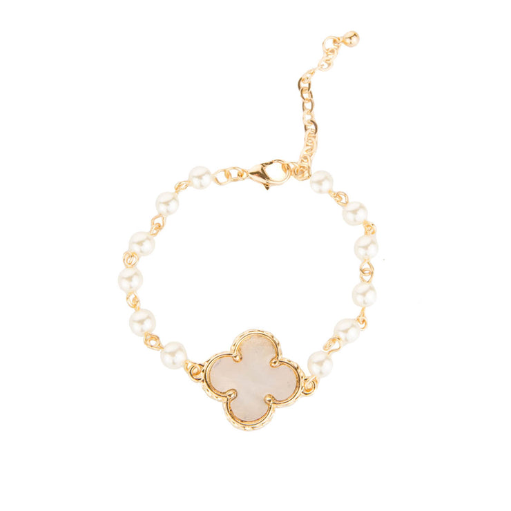Provence Bracelet: Pearl/Gold