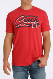 Cinch - Men's Short Sleeve T-Shirt - Heather Red