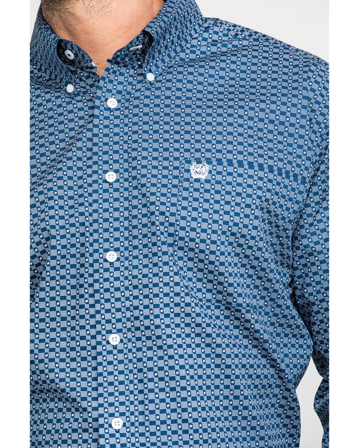 Cinch - Men's Long Sleeve Shirt - Blue