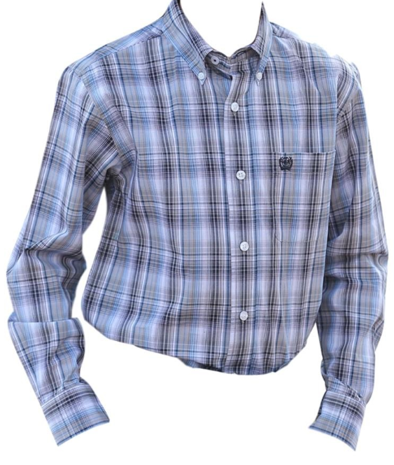 Cinch Boy's Long Sleeve Shirt - Multicolor