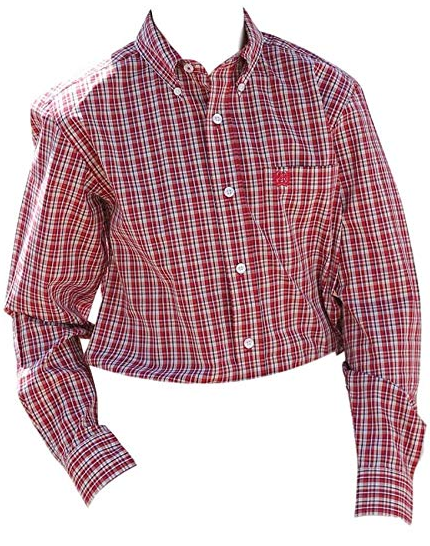 Cinch Boy's Long Sleeve Shirt - Red