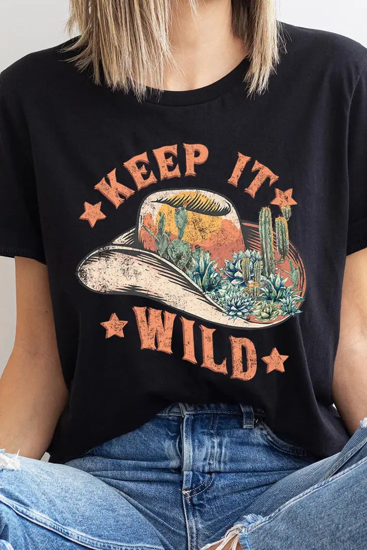 Keep It Wild Cowboy- Short Sleeve T-Shirt