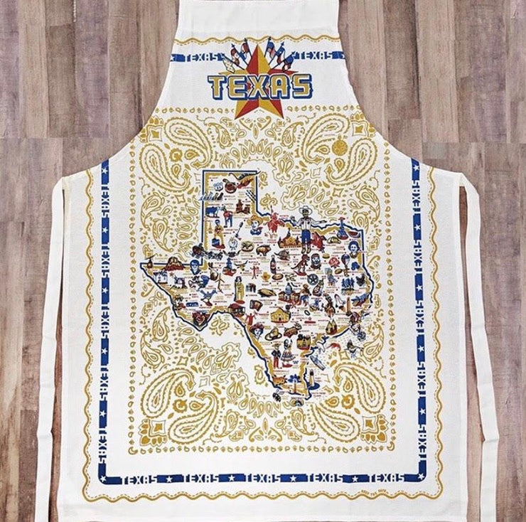 One Hundred 80 Degrees -  Texas Apron - White