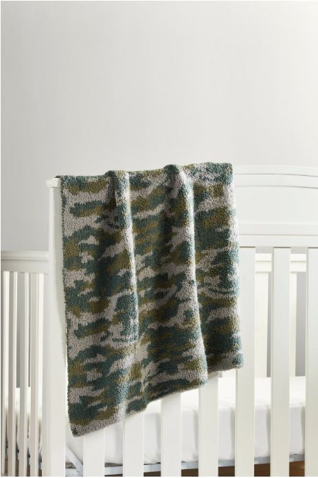 Chenille Camo Blanket