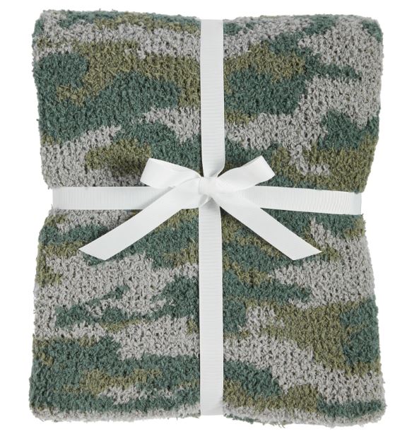 Chenille Camo Blanket