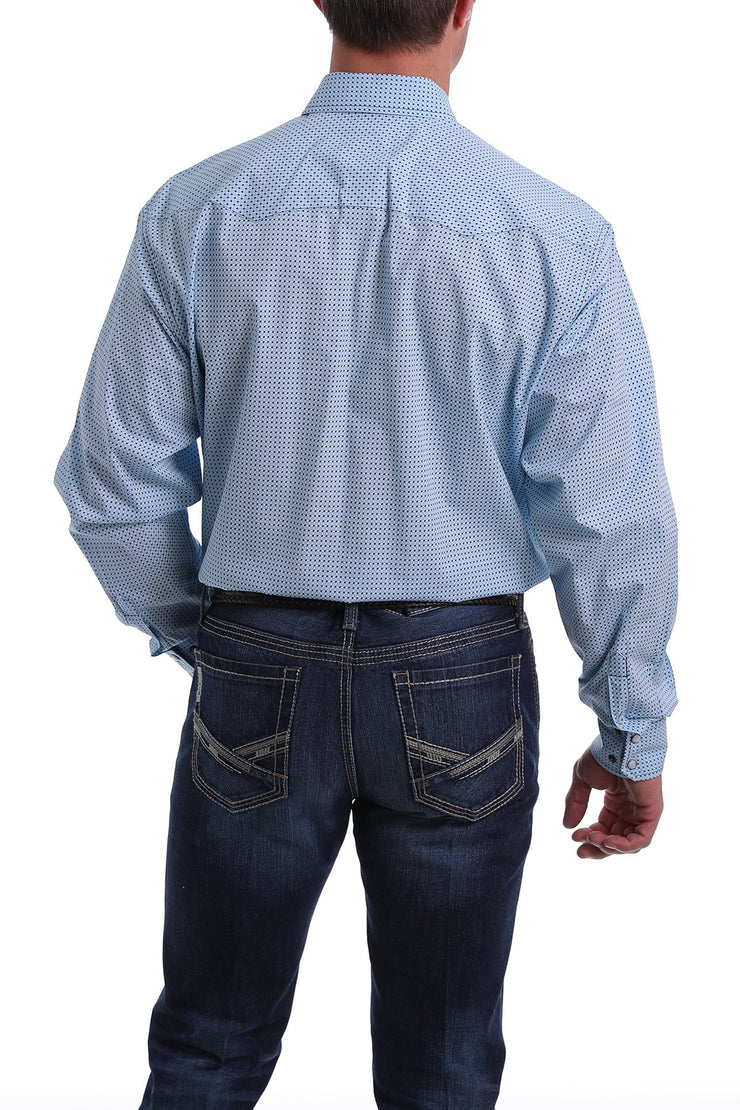 Cinch - Men's Long Sleeve Shirt - Light Blue