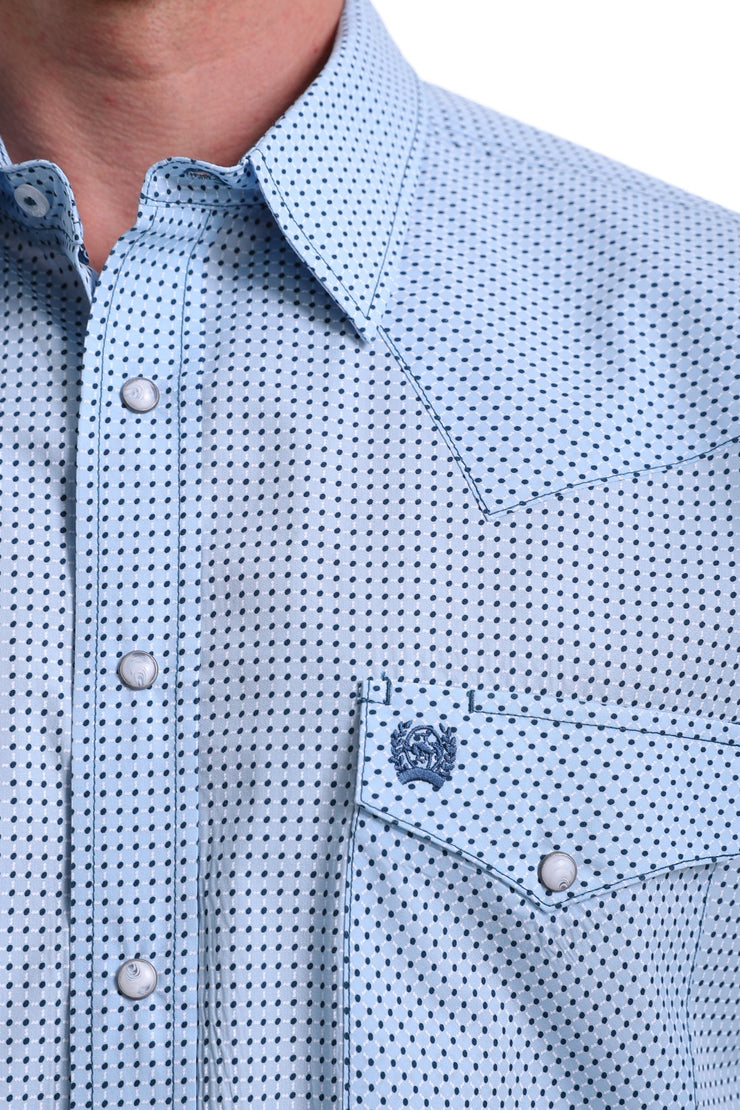 Cinch - Men's Long Sleeve Shirt - Light Blue