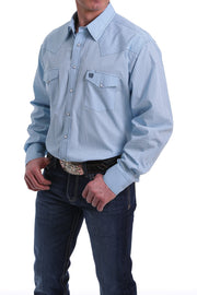 Cinch - Men's Long Sleeve Shirt - Light Blue