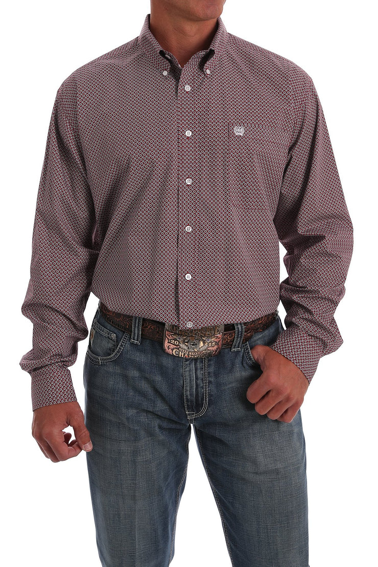 Cinch - Men's Long Sleeve Shirt - Red