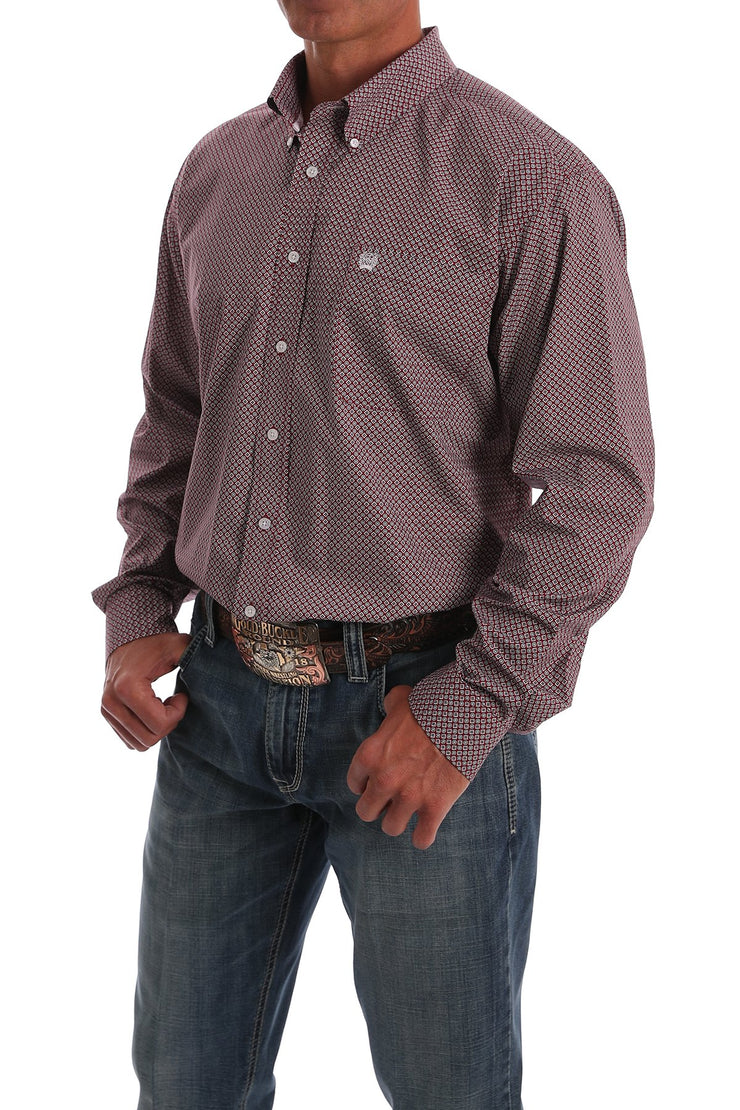 Cinch - Men's Long Sleeve Shirt - Red