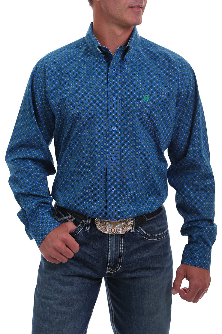 Cinch - Men's Long Sleeve Shirt - Royal Blue