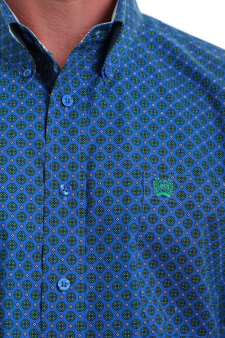 Cinch - Men's Long Sleeve Shirt - Royal Blue