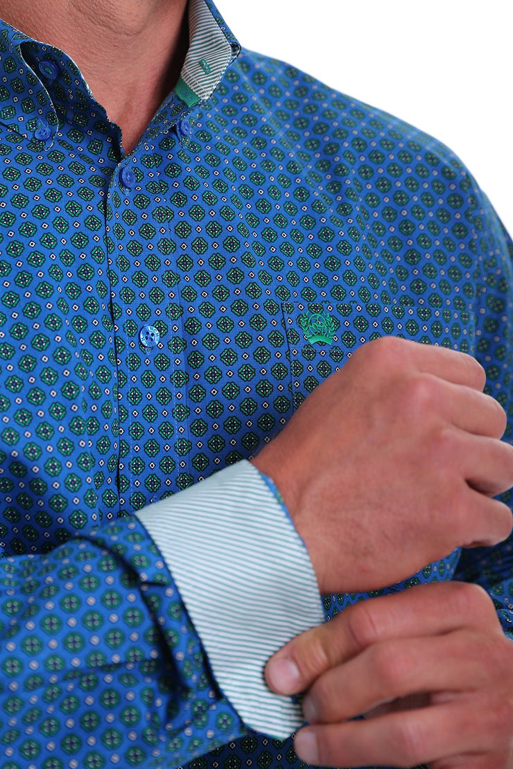 Cinch - Men's Long Sleeve Shirt - Royal Blue