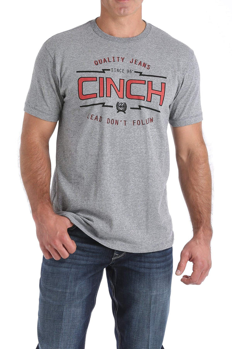 Cinch Men's Short Sleeve T-Shirt - Heather Gray