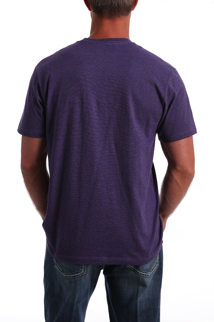 Cinch Men's Short Sleeve T-Shirt - Heather Purple