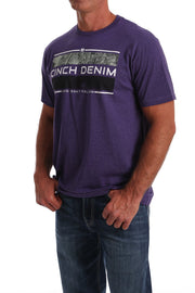 Cinch Men's Short Sleeve T-Shirt - Heather Purple