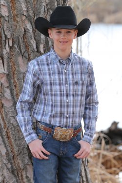 Cinch Boy's Long Sleeve Shirt - Multicolor