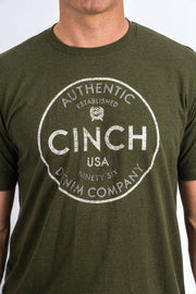 Cinch Men's Short Sleeve T-Shirt - Olive Green