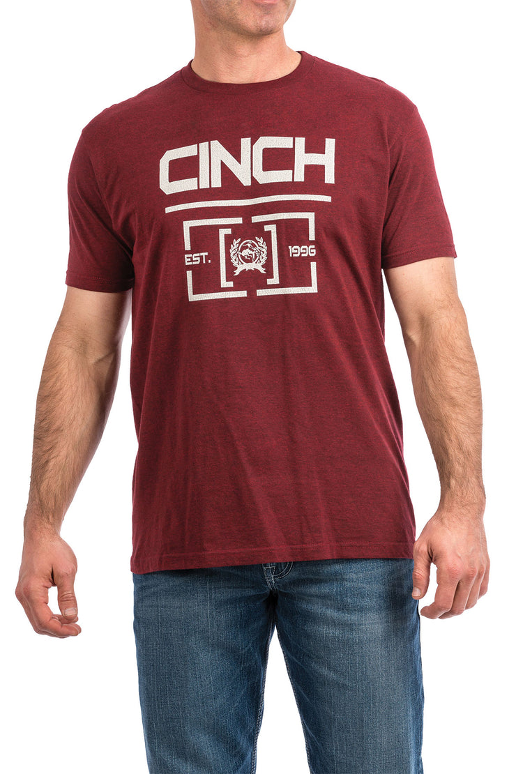 Cinch Men's Short Sleeve T-Shirt - Red