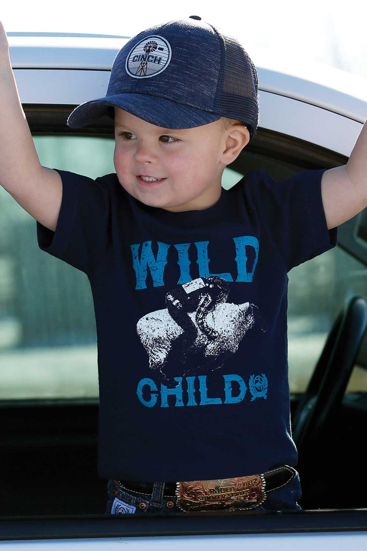 Cinch Boy's Short Sleeve T-Shirt - Navy
