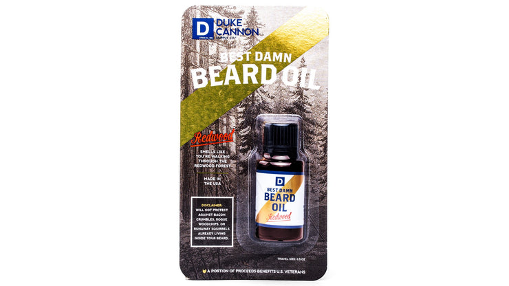 Duke Cannon Beard Oil - Travel Size - Redwood