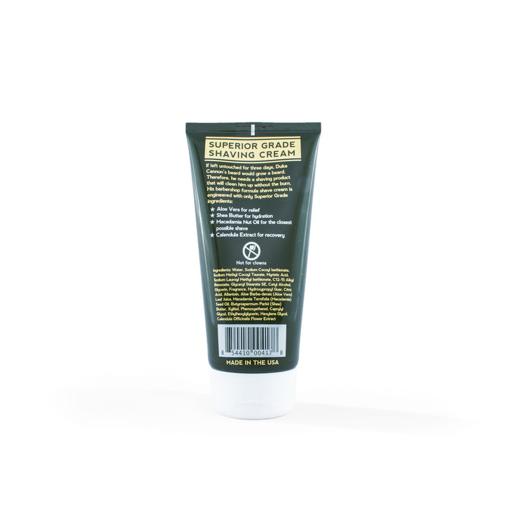 Duke Cannon Superior Grade Shaving Cream - Bergamot & Black Pepper Scent