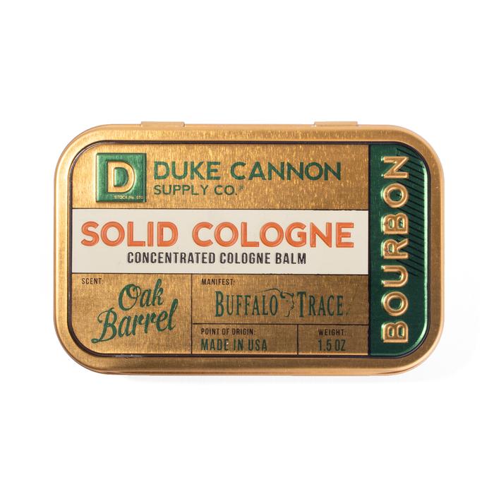 Duke Cannon Bourbon Solid Cologne - Oak Barrel