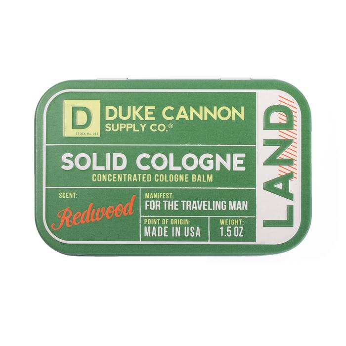 Duke Cannon Solid Cologne - Land Redwood