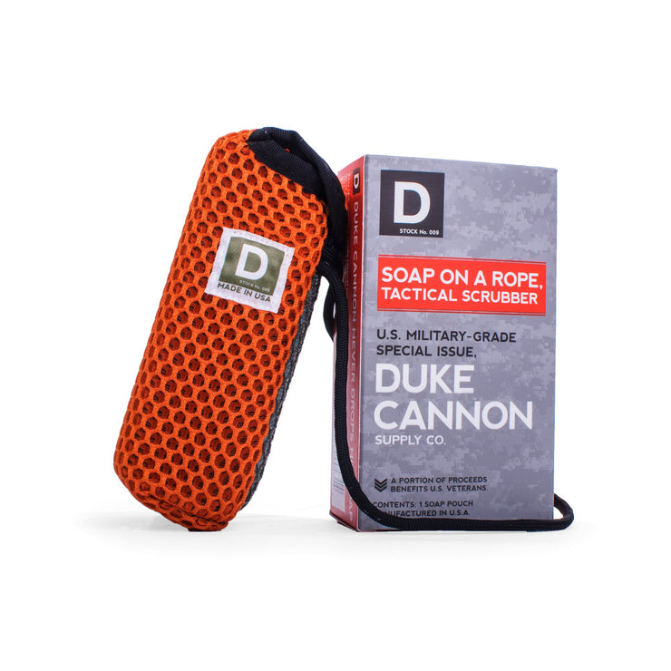 Duke Cannon Soap on a Rope Tactical Scrubber