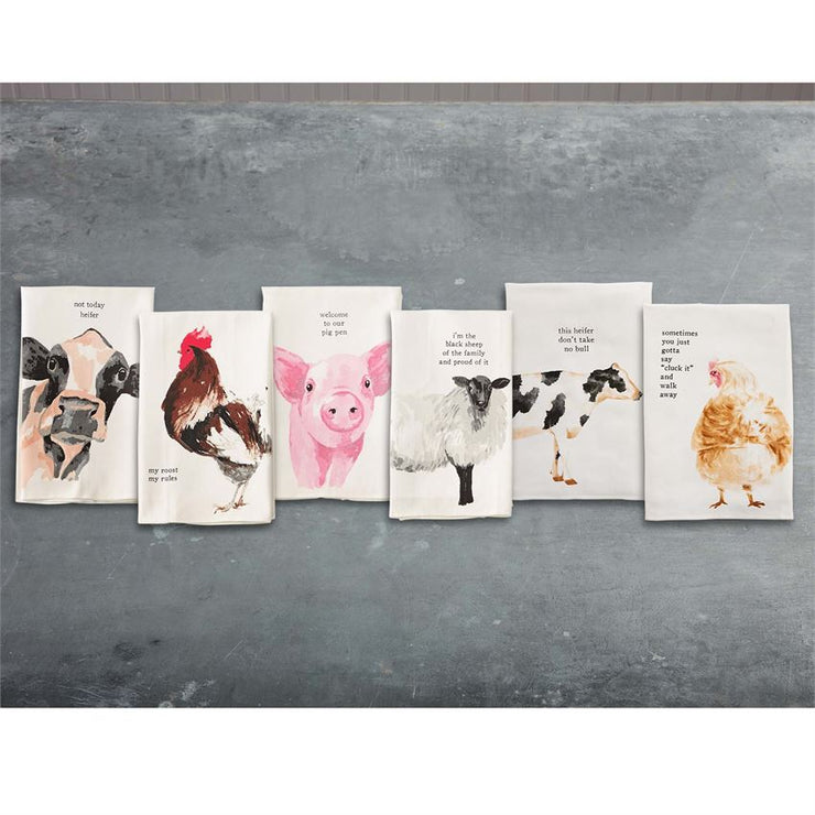 Farm Animal Towels