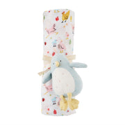 Farm Swaddle & Rattle Sets