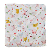 Farm Swaddle & Rattle Sets