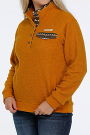 Cinch Women's Polar Fleece Pullover - Gold