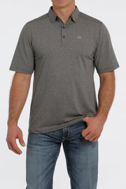 Cinch Men's Short Sleeve ArenaFlex Polo - Heather Gray