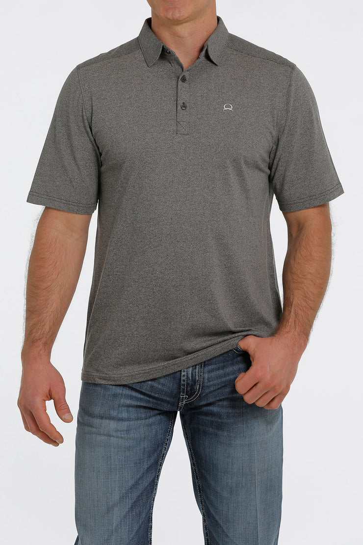 Cinch Men's Short Sleeve ArenaFlex Polo - Heather Gray