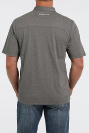Cinch Men's Short Sleeve ArenaFlex Polo - Heather Gray