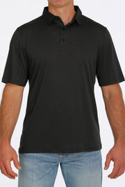 Cinch Men's Short Sleeve ArenaFlex Polo - Black