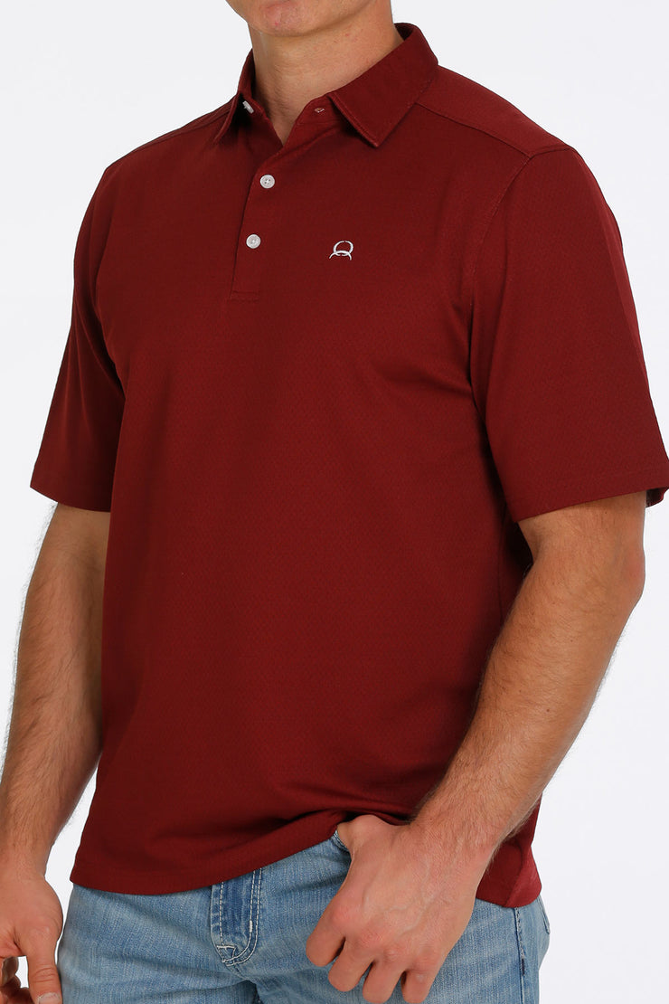 Cinch Men's Short Sleeve ArenaFlex Polo - Red