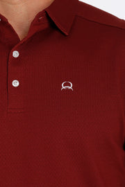 Cinch Men's Short Sleeve ArenaFlex Polo - Red