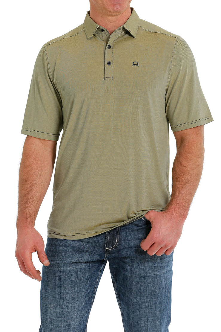 Cinch Men's Short Sleeve ArenaFlex Polo - Yellow