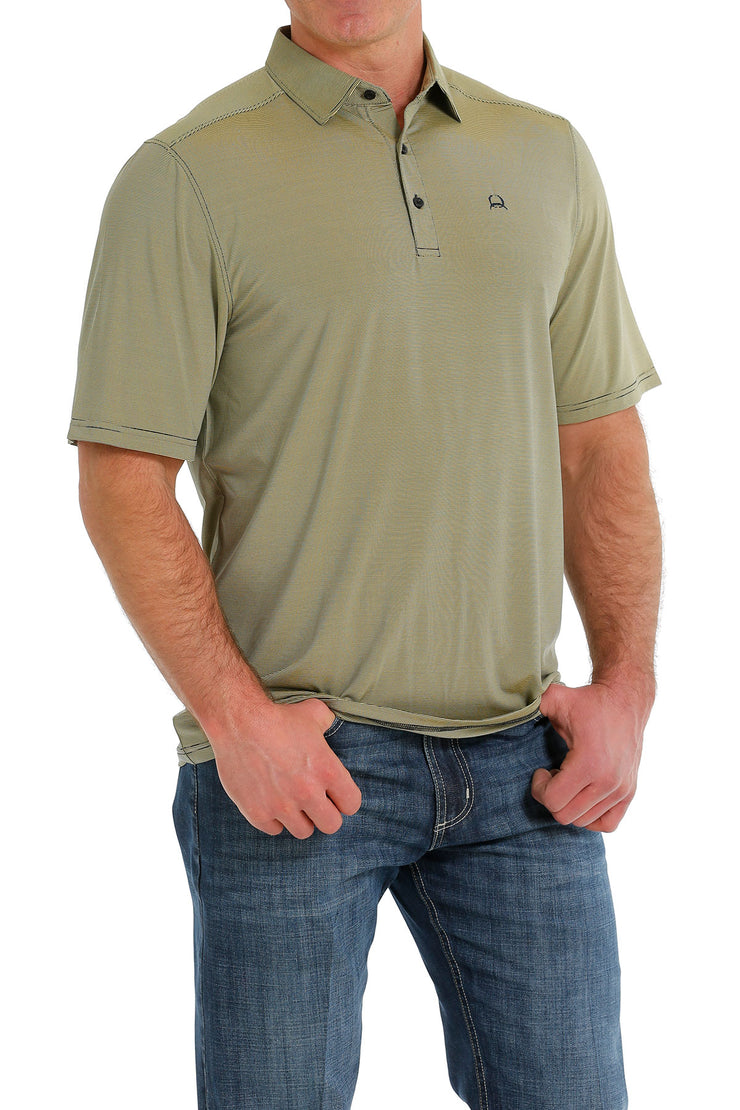 Cinch Men's Short Sleeve ArenaFlex Polo - Yellow