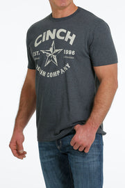 Cinch Men's Short Sleeve T-Shirt - Heather Navy