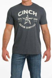 Cinch Men's Short Sleeve T-Shirt - Heather Navy